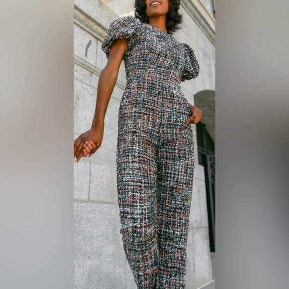 Ivy City Co Pants - Ivy City Co Roxie Tweed Jumpsuit NWT
